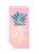 NAYAVITA eco friendly microfiber towel from recycled plastic bottles PINEAPPLE PINK front