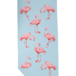 NAYAVITA Blue Flamingo umweltfreundliches recyceltes Handtuch Rueckenseite