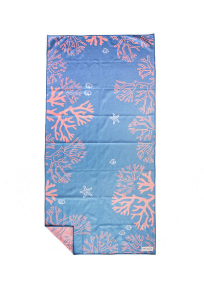 NAYAVITA Mikrofaser Reisehandtuch Coral Reef Teal
