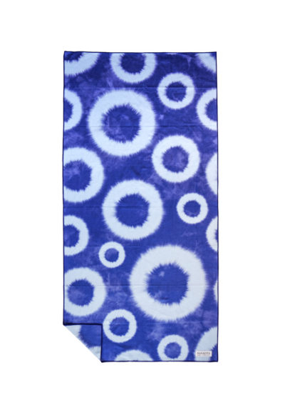 NAYAVITA blau tie dye Strandtuch kompaktes Reisehandtuch