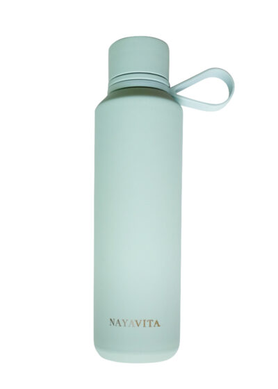 NAYAVITA stainless steel water bottle Mint Velvet green water bottle reusable vacuum insulated bottle healthy bottle for water and hot drinks thermoflask metal drinking bottle large sports bottle gym bottle workout bottle metal water bottle 