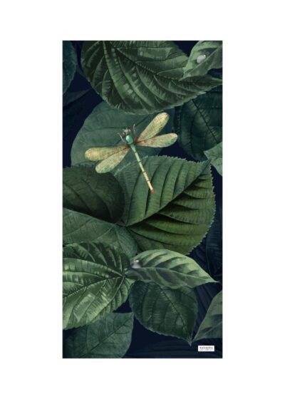 NAYAVITA zelená plážová osuška s vážkou rychleschnoucí ručník funkční ručník osuška na pláž na cesty s vážkou green beach towel dragonfly strandtuch strandhandtuch