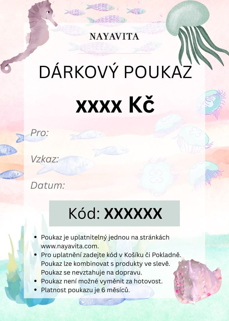 Dárkový poukaz NAYAVITA rychleschnoucí plážové osušky nedrží písek z recyklovaného mikrovlákna gutschein gift voucher