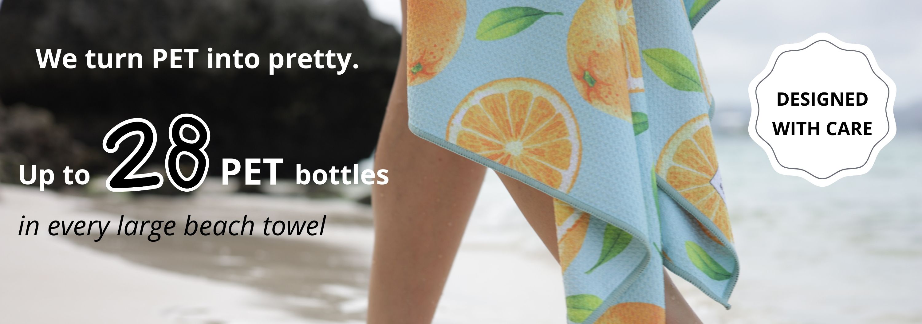NAYAVITA quick-dry beach towels made from recycled microfiber from RPET sand-free beach towels landing